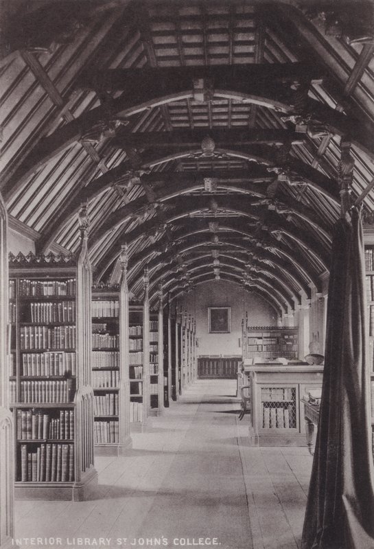 Interieur Bibliotheek St Johns College door English Photographer