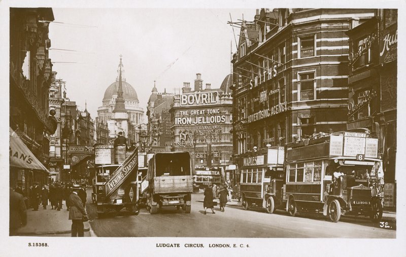 Ludgate Circus, Londen door English Photographer