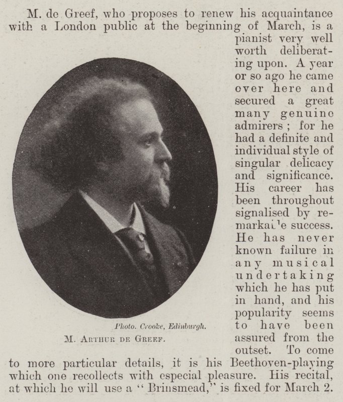 M Arthur de Greef door English Photographer