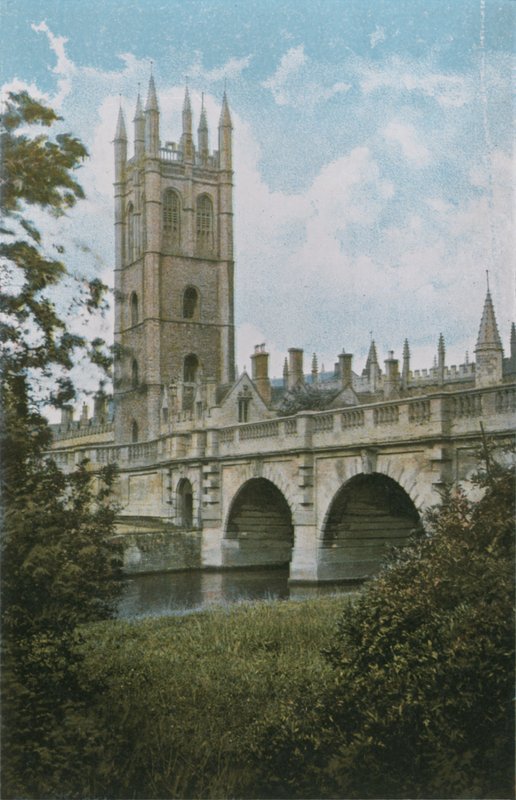 Magdalen College en Brug door English Photographer