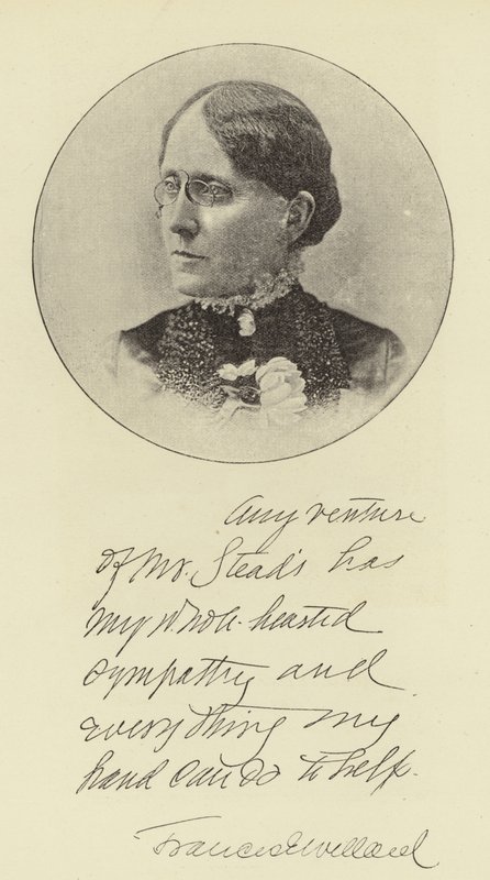 Frances E Willard door English Photographer