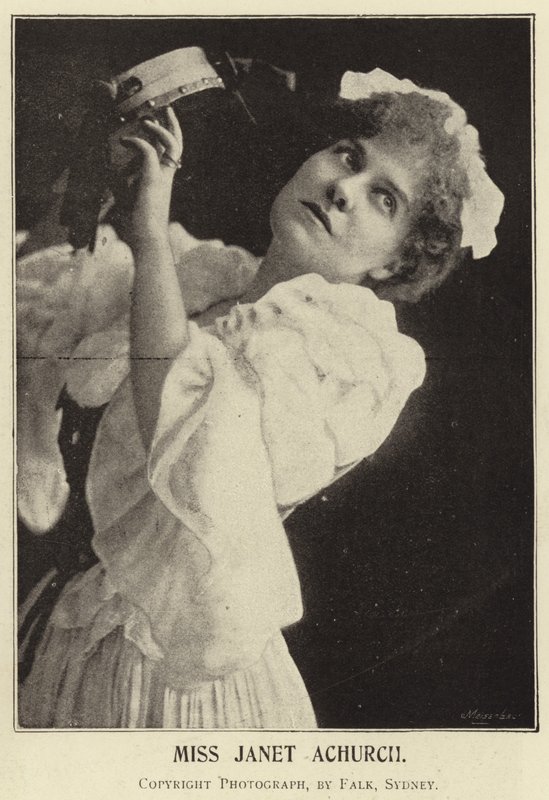 Mevrouw Janet Achurch door English Photographer