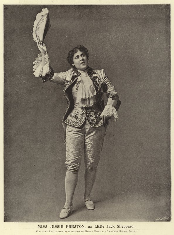 Mevrouw Jessie Preston, als Little Jack Sheppard door English Photographer