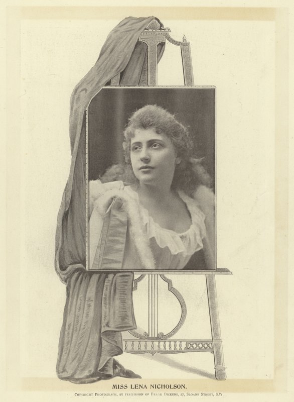 Mevrouw Lena Nicholson door English Photographer