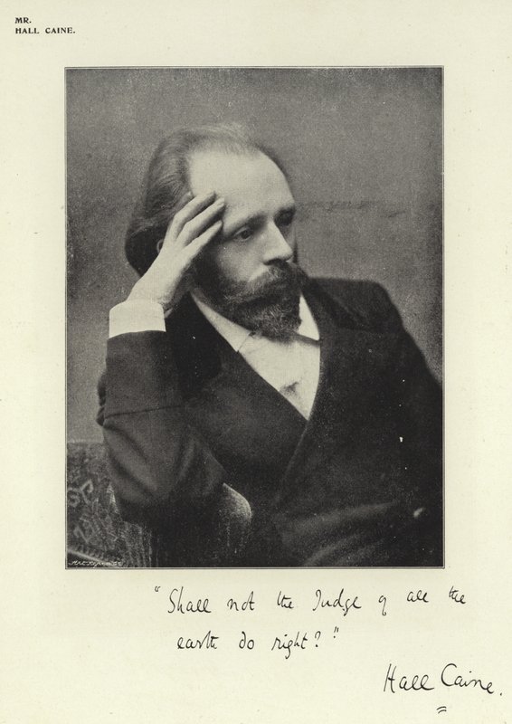 Mr Hall Caine door English Photographer