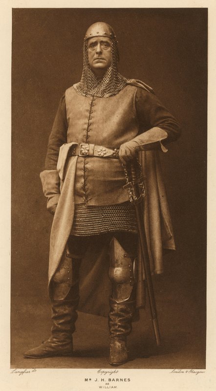 Mr J H Barnes als William door English Photographer