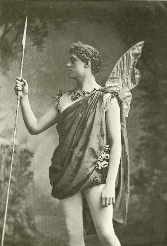 Mr Otto Stuart als Oberon (gravure) door English Photographer