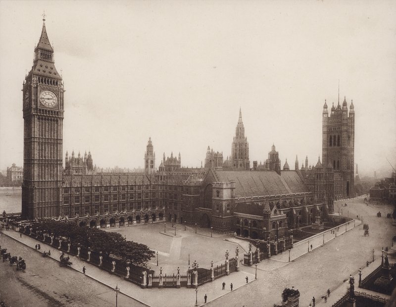 Paleis van Westminster, Londen door English Photographer