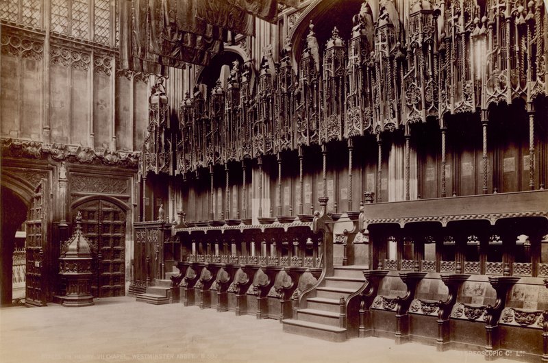 Ansichtkaart van Westminster Abbey door English Photographer