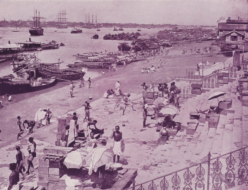 Hooghly Rivier, Calcutta door English Photographer