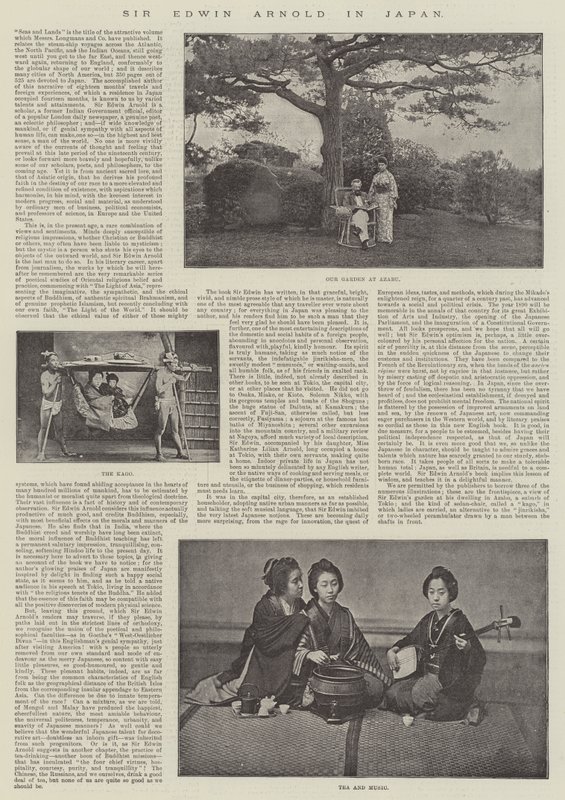 Sir Edwin Arnold in Japan door English Photographer