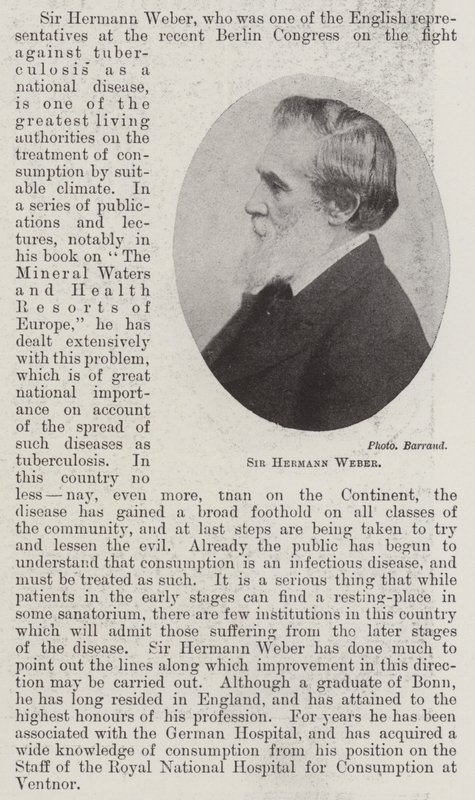 Sir Hermann Weber door English Photographer