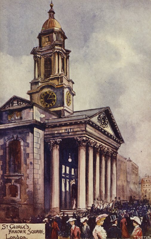 St Georges, Hanover Square, Londen door English Photographer