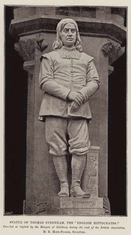 Standbeeld van Thomas Sydenham, de Engelse Hippocrates door English Photographer
