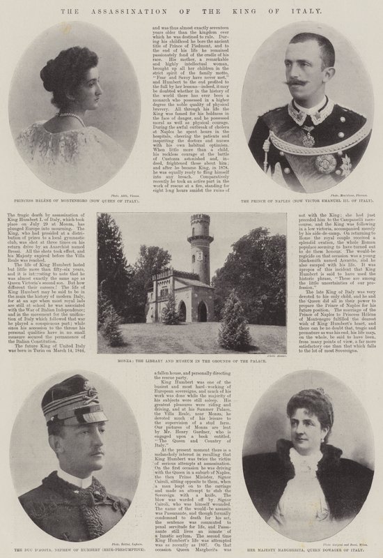 De moord op de koning van Italië door English Photographer