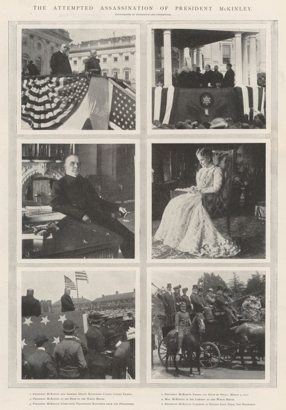 De poging tot moord op president McKinley door English Photographer