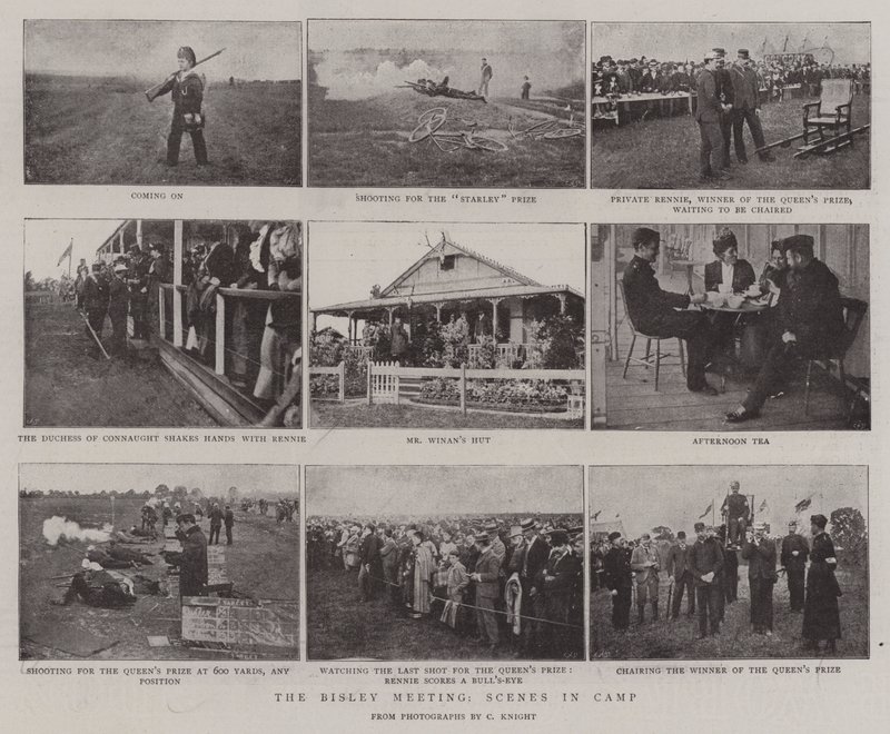 De Bisley bijeenkomst, scènes in het kamp door English Photographer