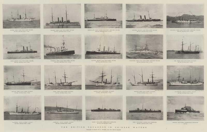 Het Britse eskader in Chinese wateren door English Photographer