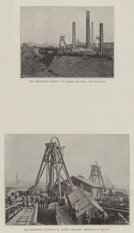 De rampzalige overstroming van Audley Colliery door English Photographer