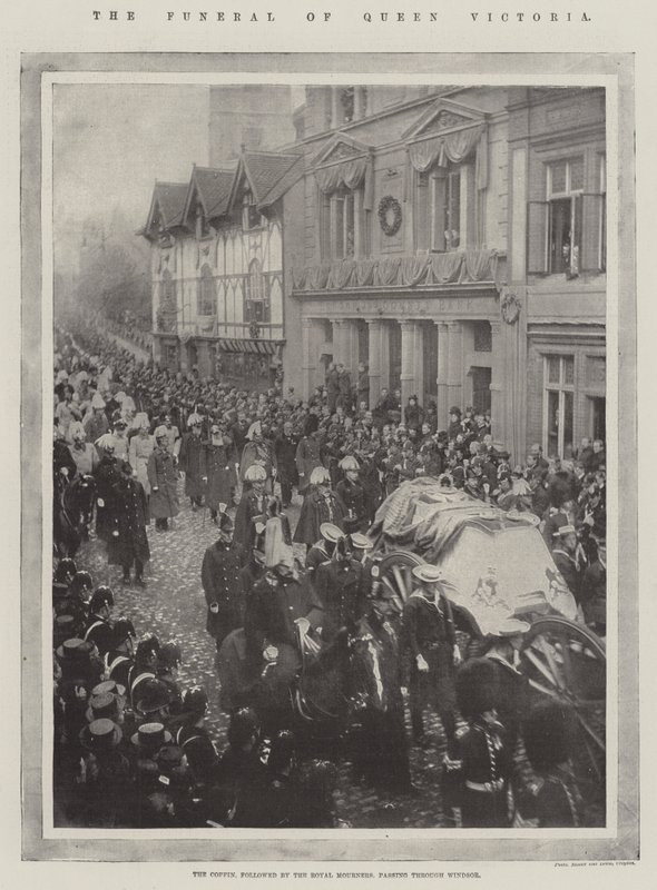 De begrafenis van koningin Victoria door English Photographer