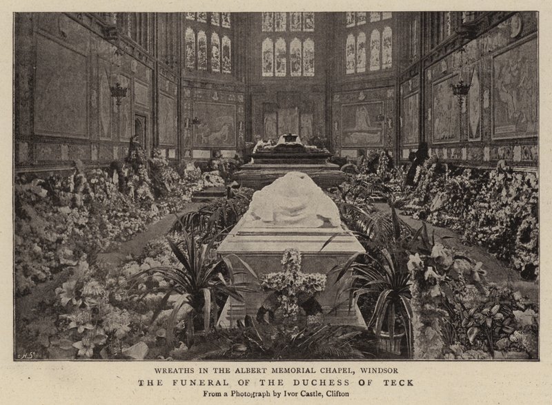 De begrafenis van de hertogin van Teck door English Photographer
