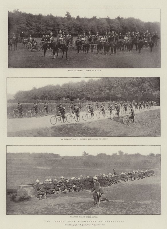 De manoeuvres van het Duitse leger in Westfalen door English Photographer
