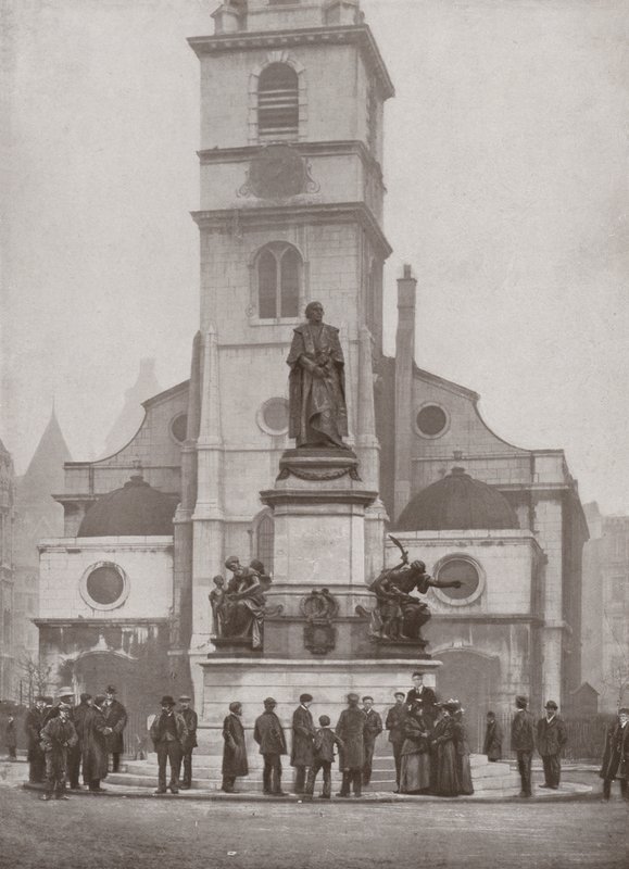 Het Gladstone Monument in de Strand door English Photographer