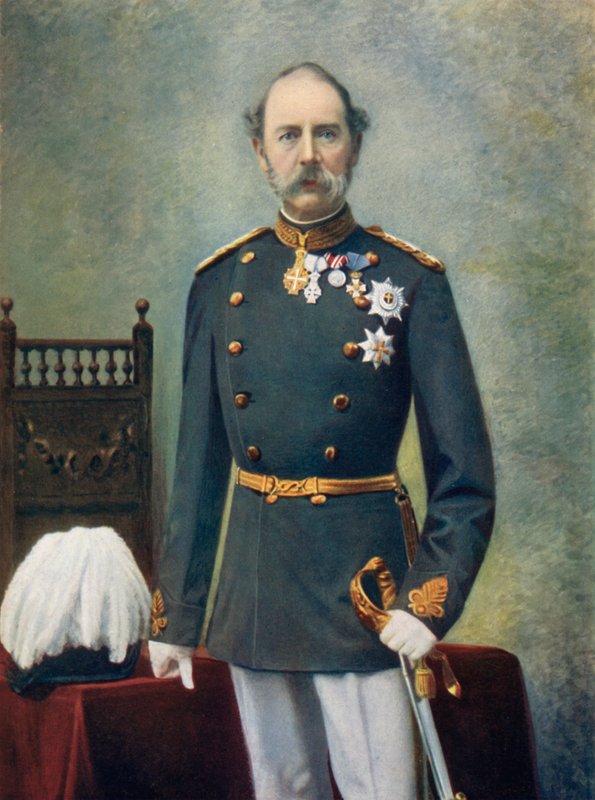 De koning van Denemarken door English Photographer