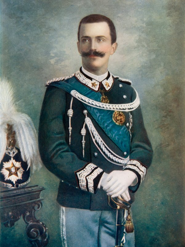 De koning van Italië door English Photographer