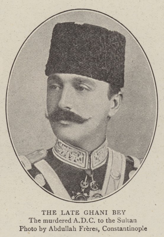 De overleden Ghani Bey door English Photographer