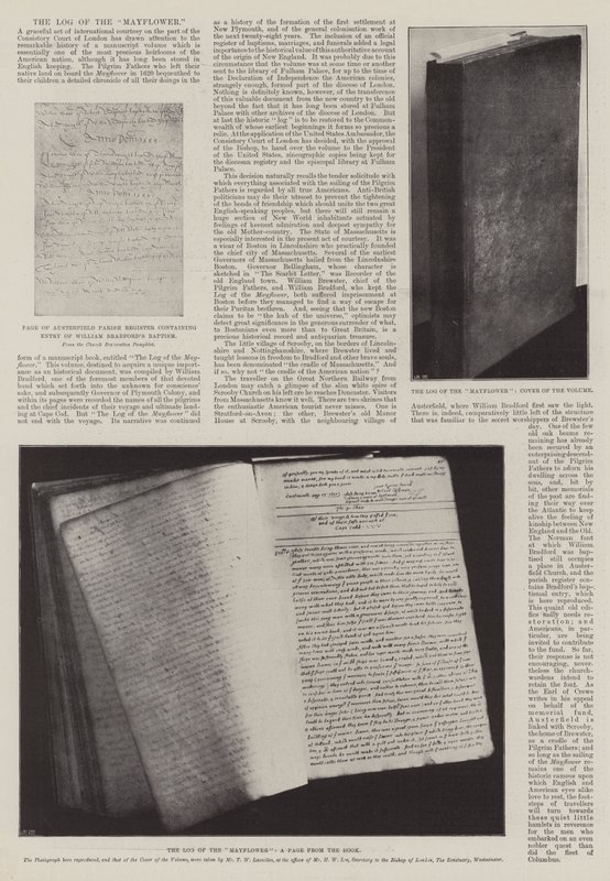 Het Logboek van de Mayflower door English Photographer