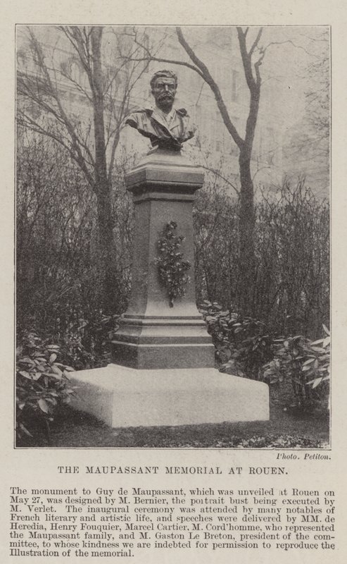 Het Maupassant-monument in Rouen door English Photographer