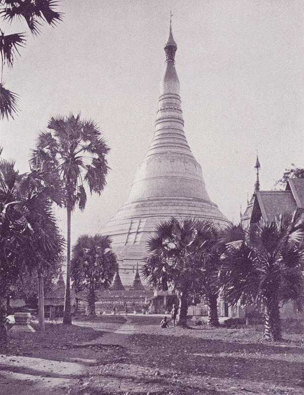 De Shway Dagon Pagode, Rangoon door English Photographer