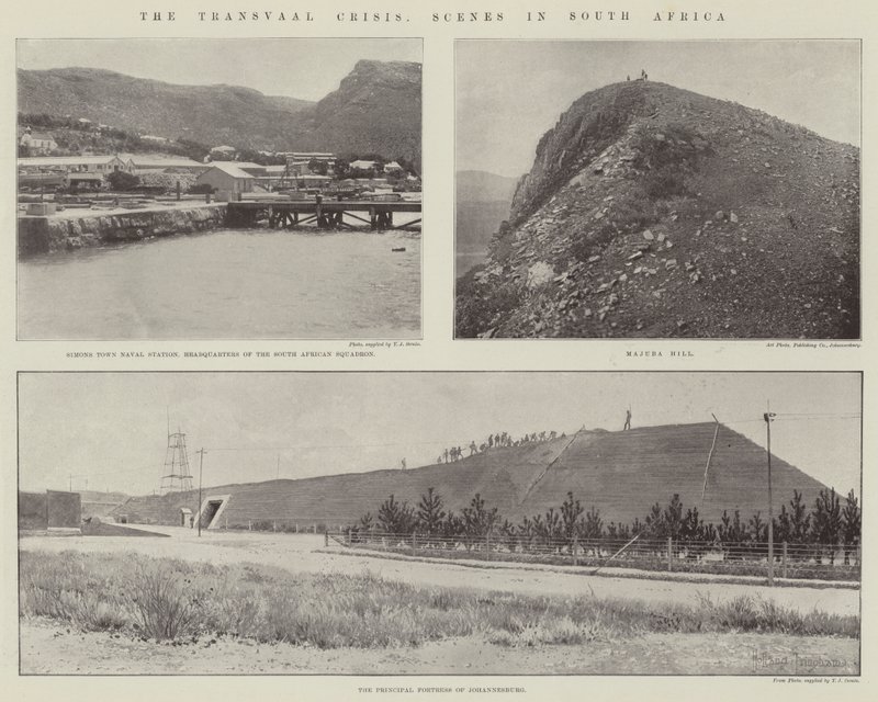 De Transvaal-crisis, scènes in Zuid-Afrika door English Photographer