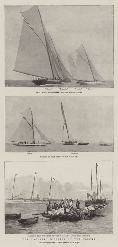 De zeilramp in de Solent door English Photographer