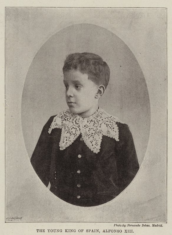 De jonge koning van Spanje, Alfonso XIII door English Photographer