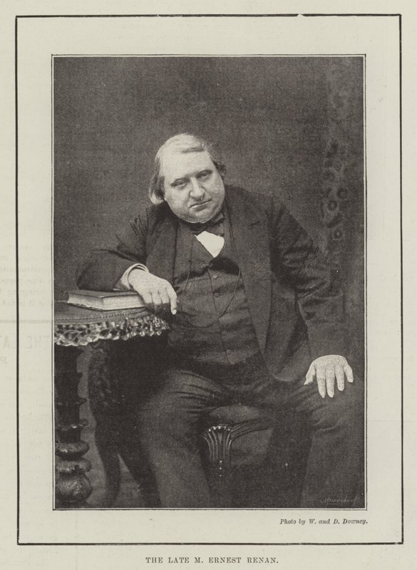 De overleden M Ernest Renan door English Photographer