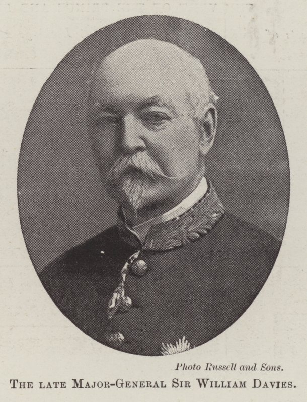 De wijlen generaal-majoor Sir William Davies door English Photographer