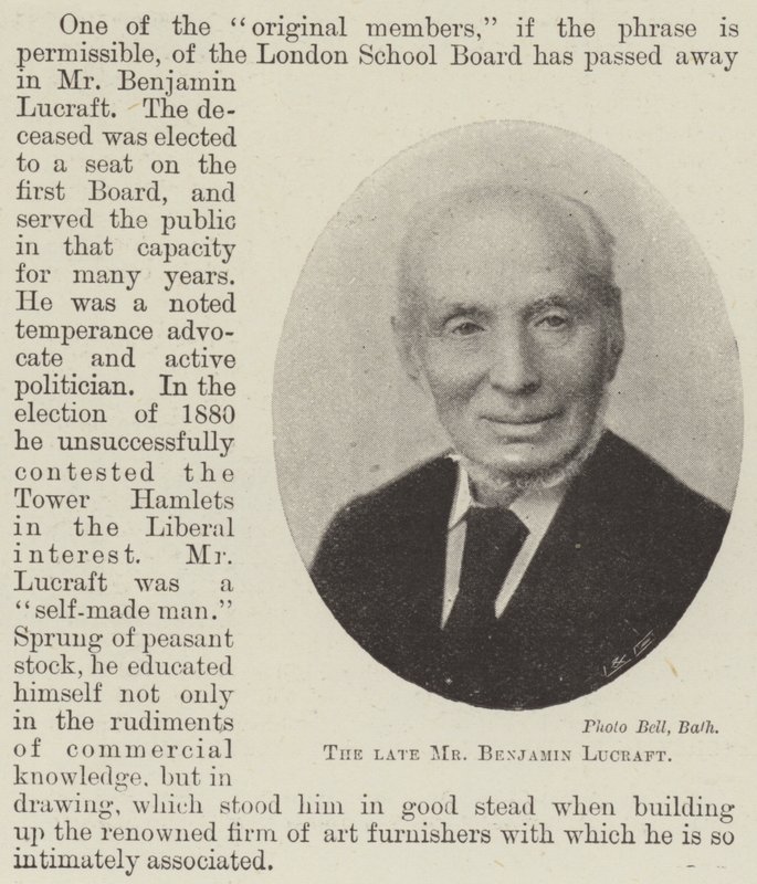 De heer Benjamin Lucraft door English Photographer