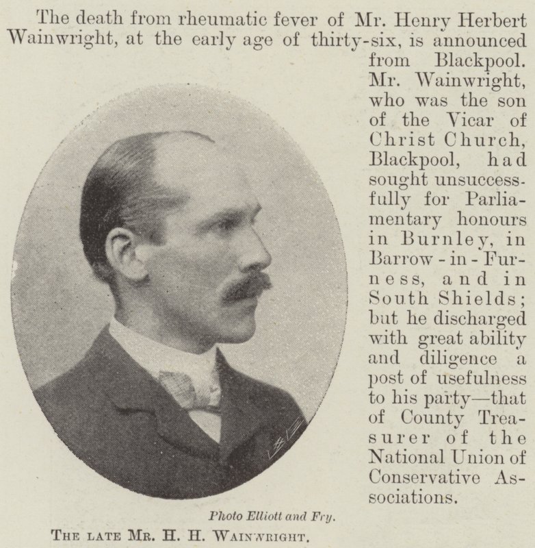 De wijlen meneer H H Wainwright door English Photographer