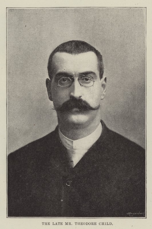 De overleden Mr. Theodore Child door English Photographer
