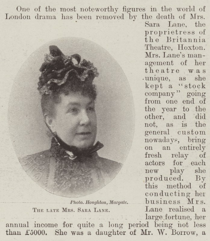 De overleden Mevrouw Sara Lane door English Photographer