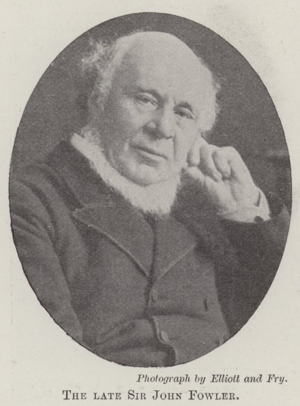 De overleden Sir John Fowler door English Photographer
