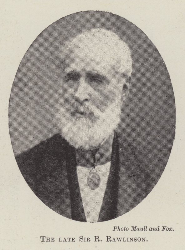 De overleden Sir R Rawlinson door English Photographer