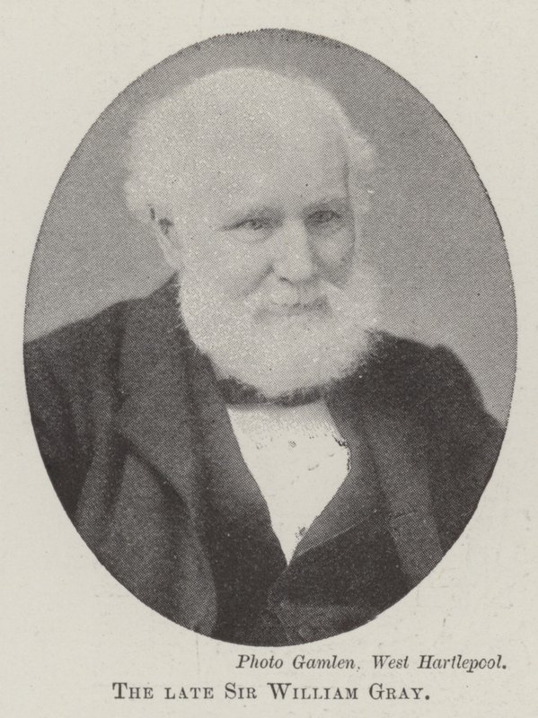 De overleden Sir William Gray door English Photographer