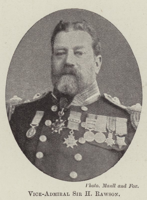 Vice-admiraal Sir H Rawson door English Photographer