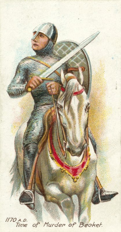 1170 n.Chr., Tijd van de moord op Becket door English School