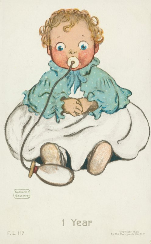 1 jaar (kleurenlitho) door English School
