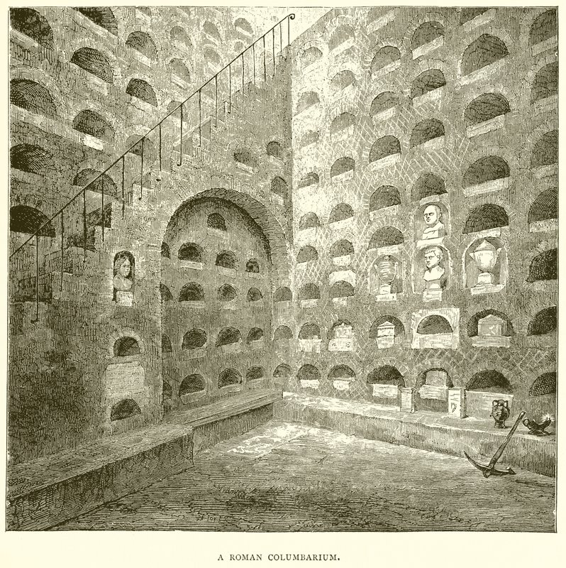Een Romeins columbarium door English School