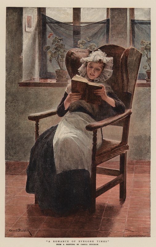 Een Romantiek uit Vervlogen Tijden (chromolitho) door English School